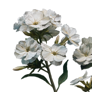 White Phlox Flowers Vinyl Car Decal Sticker – Waterproof & UV-Resistant 3.4133333333333336"