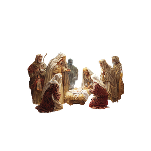 Nativity Scene Painting Vinyl Car Decal Sticker – Waterproof & UV-Resistant 3.4133333333333336"