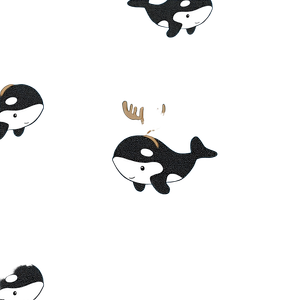 Orca Christmas Wrapping Vinyl Car Decal Sticker – Waterproof & UV-Resistant 6.826666666666667"