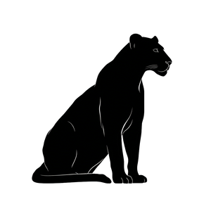 Cute Lioness Silhouette Vinyl Car Decal Sticker – Waterproof & UV-Resistant 3.4133333333333336"