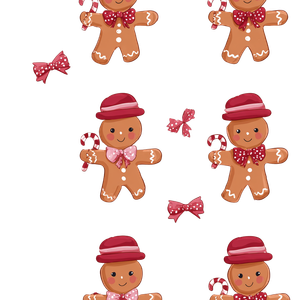 Gingerbread Man Pattern V3 Vinyl Car Decal Sticker – Waterproof & UV-Resistant 3.4133333333333336"