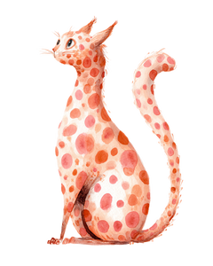 Whimsical Peach Cat Vinyl Car Decal Sticker – Waterproof & UV-Resistant 8.0"