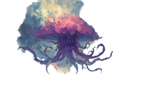 Floating Tentacle Mushroom Vinyl Car Decal Sticker – Waterproof & UV-Resistant 6.0