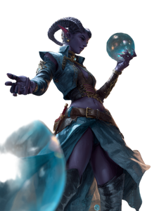 Tiefling Sorceress Magic Vinyl Car Decal Sticker – Waterproof & UV-Resistant 4.1066666666666665"