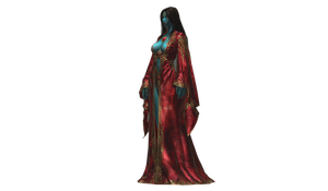 Blue Mage Woman Vinyl Car Decal Sticker – Waterproof & UV-Resistant 2.773333333333333