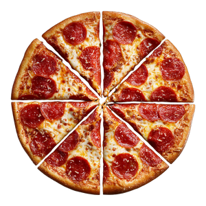 Pepperoni Pizza Slices Vinyl Car Decal Sticker – Waterproof & UV-Resistant 3.4133333333333336"