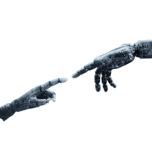 Human And Robotic Hands V10 Vinyl Car Decal Sticker – Waterproof & UV-Resistant 6.826666666666667"