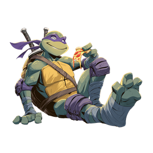 Ninja Turtle Eating V3 Vinyl Car Decal Sticker – Waterproof & UV-Resistant 3.4133333333333336"