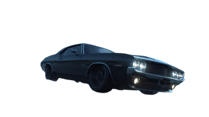 Chrome Muscle Car Vinyl Car Decal Sticker – Waterproof & UV-Resistant 5.4