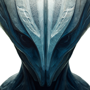 Abstract Sci-Fi Humanoid Vinyl Car Decal Sticker – Waterproof & UV-Resistant 3.4133333333333336"