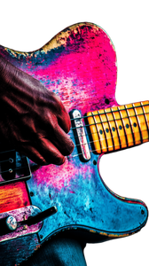Vintage Telecaster Closeup Vinyl Car Decal Sticker – Waterproof & UV-Resistant 9.706666666666667"