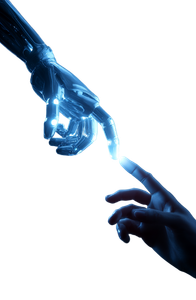 Robotic Hand Touch V2 Vinyl Car Decal Sticker – Waterproof & UV-Resistant 4.4