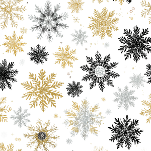 Glittery Snowflake Patterns Vinyl Car Decal Sticker – Waterproof & UV-Resistant 3.4133333333333336"