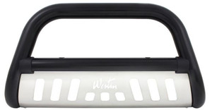 Ultimate Protection Bull Bar | Black Steel 3 Inch Diameter | Fits 2005-2021 Nissan Xterra, Frontier, Pathfinder Ultimate Protection Bull Bar | Black Steel 3 Inch Diameter | Fits 2005-2021 Nissan Xterra, Frontier, Pathfinder