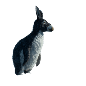 Penguin-Donkey Hybrid Vinyl Car Decal Sticker – Waterproof & UV-Resistant 3.4133333333333336"