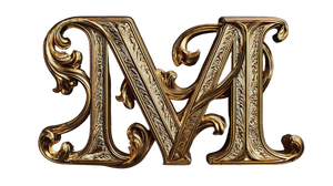 Stylized Letter Design Vinyl Car Decal Sticker – Waterproof & UV-Resistant 2.72"