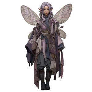 Fantasy Pixie Character Vinyl Car Decal Sticker – Waterproof & UV-Resistant 3.4133333333333336"