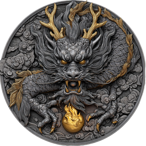 Chinese Dragon Coin Vinyl Car Decal Sticker – Waterproof & UV-Resistant 3.4133333333333336"