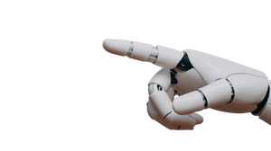 Cyborg Finger Touch Vinyl Car Decal Sticker – Waterproof & UV-Resistant 2.72"