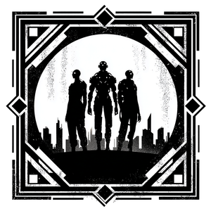Cyborg Trio Icon Vinyl Car Decal Sticker – Waterproof & UV-Resistant 6.826666666666667"