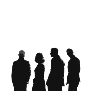 Silhouetted Group Photo Vinyl Car Decal Sticker – Waterproof & UV-Resistant 3.4133333333333336"
