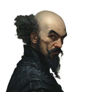 Balding Wizard Portrait Vinyl Car Decal Sticker – Waterproof & UV-Resistant 3.4133333333333336"