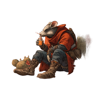 Drunk Ratman Sipping Vinyl Car Decal Sticker – Waterproof & UV-Resistant 3.4133333333333336"