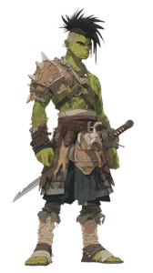 Teenage Orc Warrior Vinyl Car Decal Sticker – Waterproof & UV-Resistant 9.706666666666667"