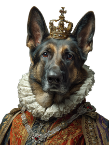 Royal German Shepherd V2 Vinyl Car Decal Sticker – Waterproof & UV-Resistant 4.1066666666666665"