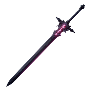Glowing Black Sword Vinyl Car Decal Sticker – Waterproof & UV-Resistant 3.4133333333333336"