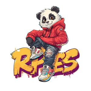 Stylish Panda Boy Vinyl Car Decal Sticker – Waterproof & UV-Resistant 3.4133333333333336"