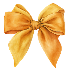 Yellow Bow Clipart Vinyl Car Decal Sticker – Waterproof & UV-Resistant 3.52"
