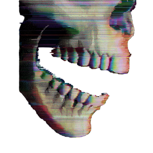 Glitch Skull Art Vinyl Car Decal Sticker – Waterproof & UV-Resistant 3.4133333333333336"