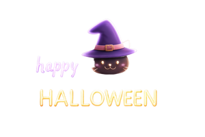 Halloween Neon Cat Vinyl Car Decal Sticker – Waterproof & UV-Resistant 5.97333333333333