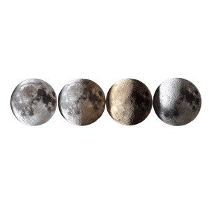 Chrome Lunar Phases Vinyl Car Decal Sticker – Waterproof & UV-Resistant 3.4133333333333336"