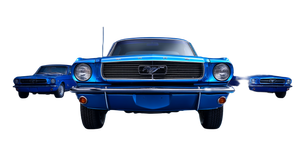 Blue Ford Mustangs Vinyl Car Decal Sticker – Waterproof & UV-Resistant 5.4