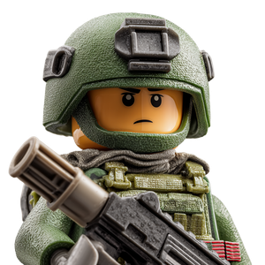 Lego Soldier Minifigure Vinyl Car Decal Sticker – Waterproof & UV-Resistant 3.4133333333333336"