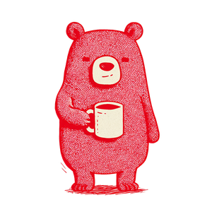 Vintage Cartoon Bear V2 Vinyl Car Decal Sticker – Waterproof & UV-Resistant 6.826666666666667"