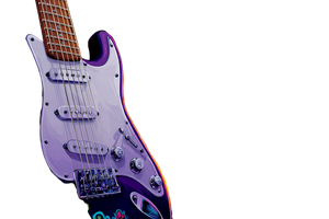 Electric Cloud Guitar Vinyl Car Decal Sticker – Waterproof & UV-Resistant 5.97333333333333