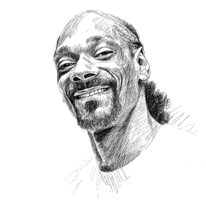 Snoop Dogg Sketch V2 Vinyl Car Decal Sticker – Waterproof & UV-Resistant 3.4133333333333336"