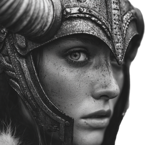Viking Woman Portrait V13 Vinyl Car Decal Sticker – Waterproof & UV-Resistant 3.4133333333333336"