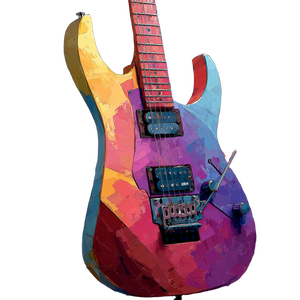Abstract Guitar Art V2 Vinyl Car Decal Sticker – Waterproof & UV-Resistant 3.4133333333333336"