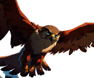 Falcon In Flight V3 Vinyl Car Decal Sticker – Waterproof & UV-Resistant 6.613333333333333"
