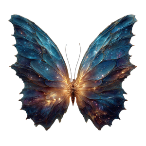 Cosmic Butterfly V7 Vinyl Car Decal Sticker – Waterproof & UV-Resistant 3.4133333333333336"