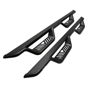 Rugged Outlaw Nerf Bar | For Toyota Tacoma | 1-1/2 Inch Tube, Drop Down Steps, Textured Black, Rocker Panel Mount
