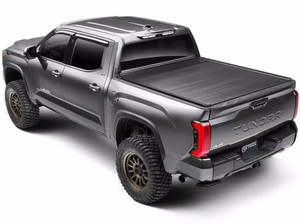 Retrax Matte Black Power Retractable Tonneau Cover | Heavy-Duty Aluminum | Remote Control Lock | LED Light