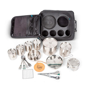 Ultimate Pathfinder Stainless SteelCookware Set - 23pc | Decked + Featured in DECKED D-Bag