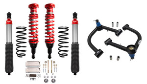 Tuff Country Lift Kit Suspension | Made In USA | Maintain Factory Ride | 2-3 Inch Lift | With Shock Absorbers | Black Components Tuff Country Lift Kit Suspension | Made In USA | Maintain Factory Ride | 2-3 Inch Lift | With Shock Absorbers | Black Components