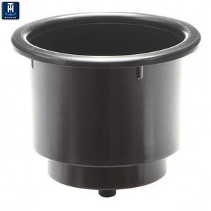 USA-Made Boat Cup Holder | Mounts on Boat Sides | Black Polymer, UV Resistant | 3/8in Drain Hole | Easy Install USA-Made Boat Cup Holder | Mounts on Boat Sides | Black Polymer, UV Resistant | 3/8in Drain Hole | Easy Install