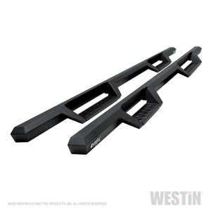 Upgrade your Chevy & GMC | Westin Nerf bar | HDX 3 Inch Square Straight | Black Powder Coated | Easy Bolt-On